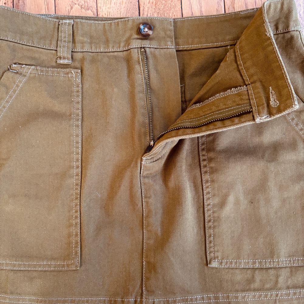 Old Navy Mini Skirt 8 Green Utility Womens Preppy Y2K Urban - Picture 7 of 12